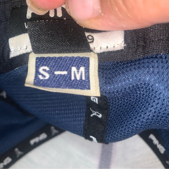 Ping Cap Hat Golf Fitted S-M G30 Flexfit Sensorcool Blue w/ White - Picture 10 of 10